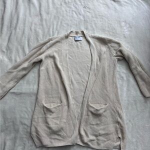 Old Navy Women's Beige Open-Front Cardigan